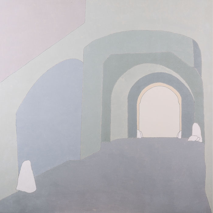 Gmünd Pongratzentor II / 2019, Acryl auf Canvas 80 x 80 cm