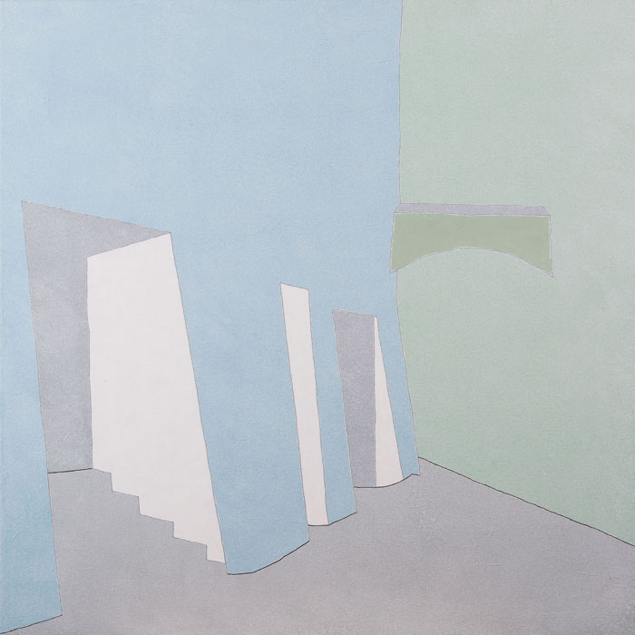 Gmünd Untere Hintere Gasse I / 2019, Acryl auf Canvas 40 x 40 cm