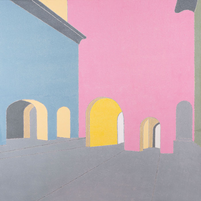 Untere Hintere Gasse E / 2019, Acryl auf Canvas 50 x 50 cm